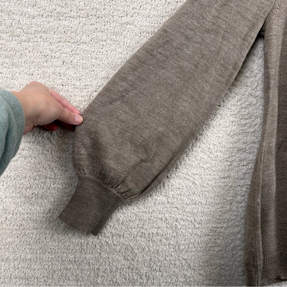 Crown & Ivy Top Women's L Beige Casual Comfort Pull Over Long Sleeve Knit Blouse - Picture 5 of 9